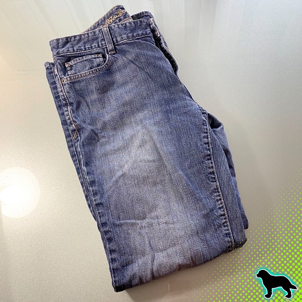 Eddie Bauer Classic Fit Jeans Denim Size 12 R 1% Spandex Mid Rise - Picture 7 of 7